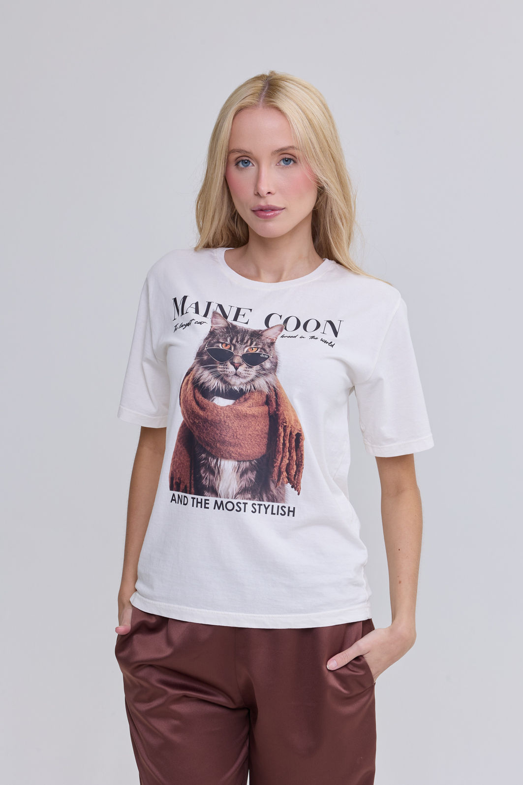 T-SHIRT ESTONADA GATO STYLE OFF WHITE T-SHIRT ESTONADA GATO STYLE OFF WHITE