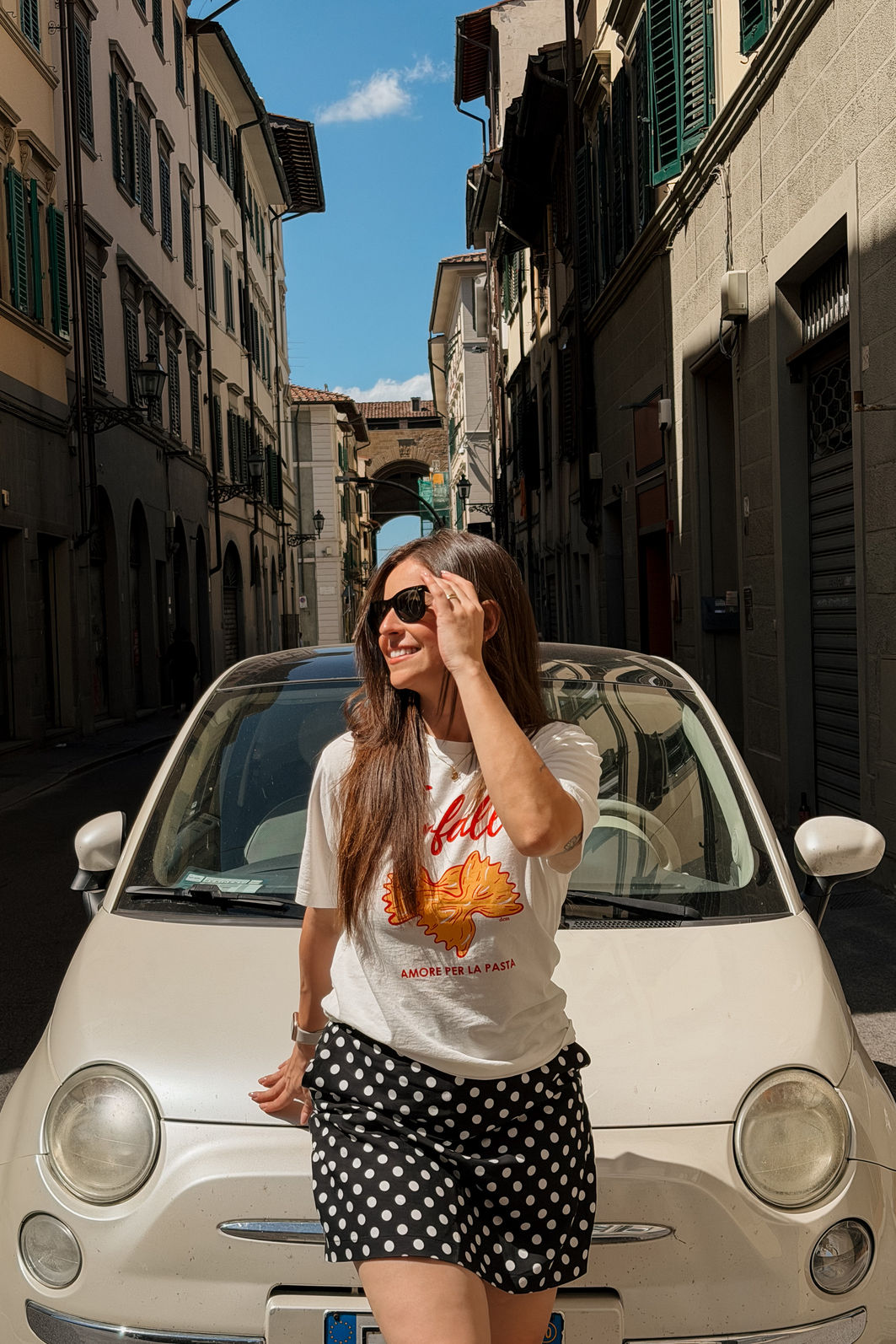 T-SHIRT ESTONADA FARFALLE PASTA OFF WHITE T-SHIRT ESTONADA FARFALLE PASTA OFF WHITE