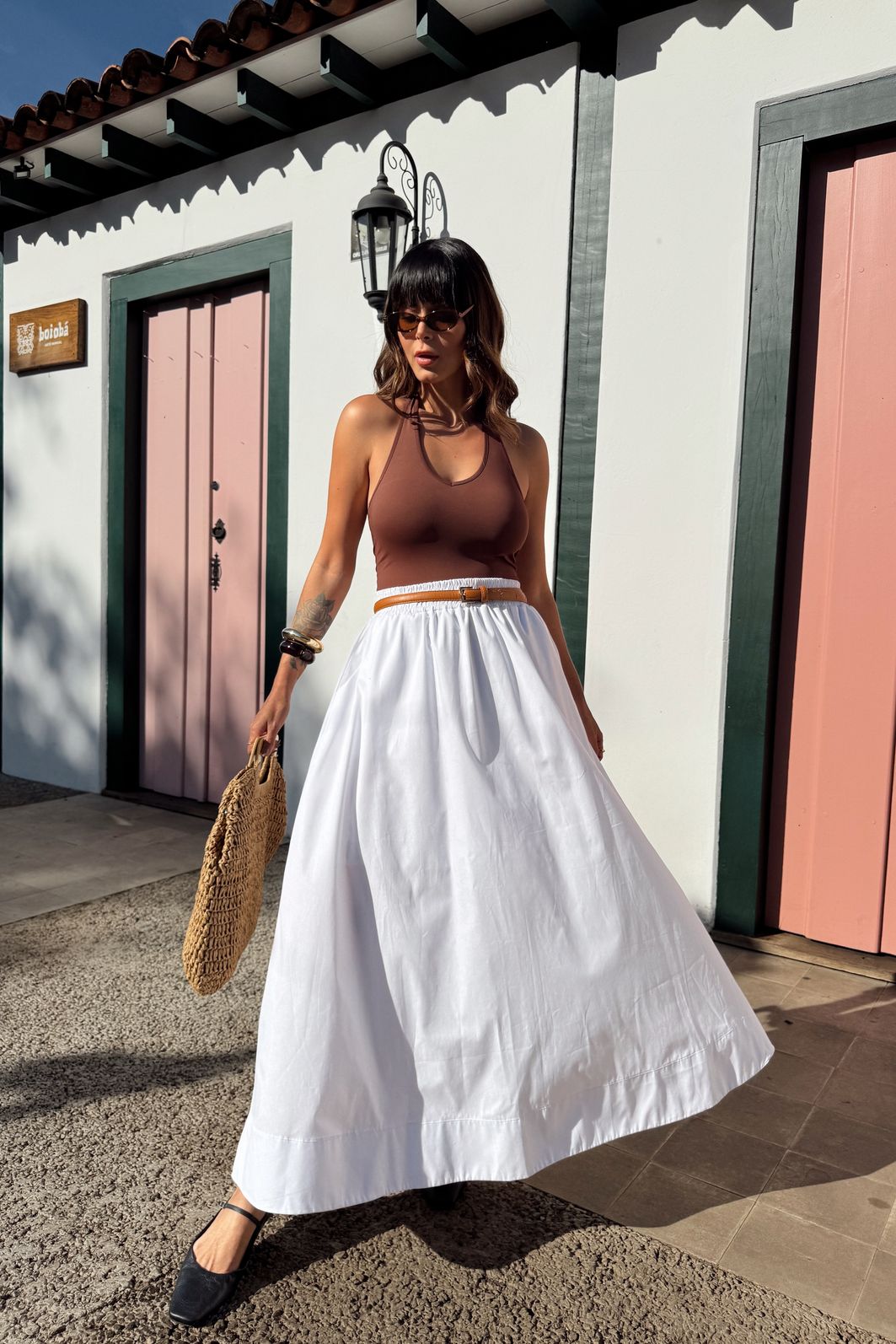 SAIA MIDI LIVIA BRANCA SAIA MIDI LIVIA BRANCA