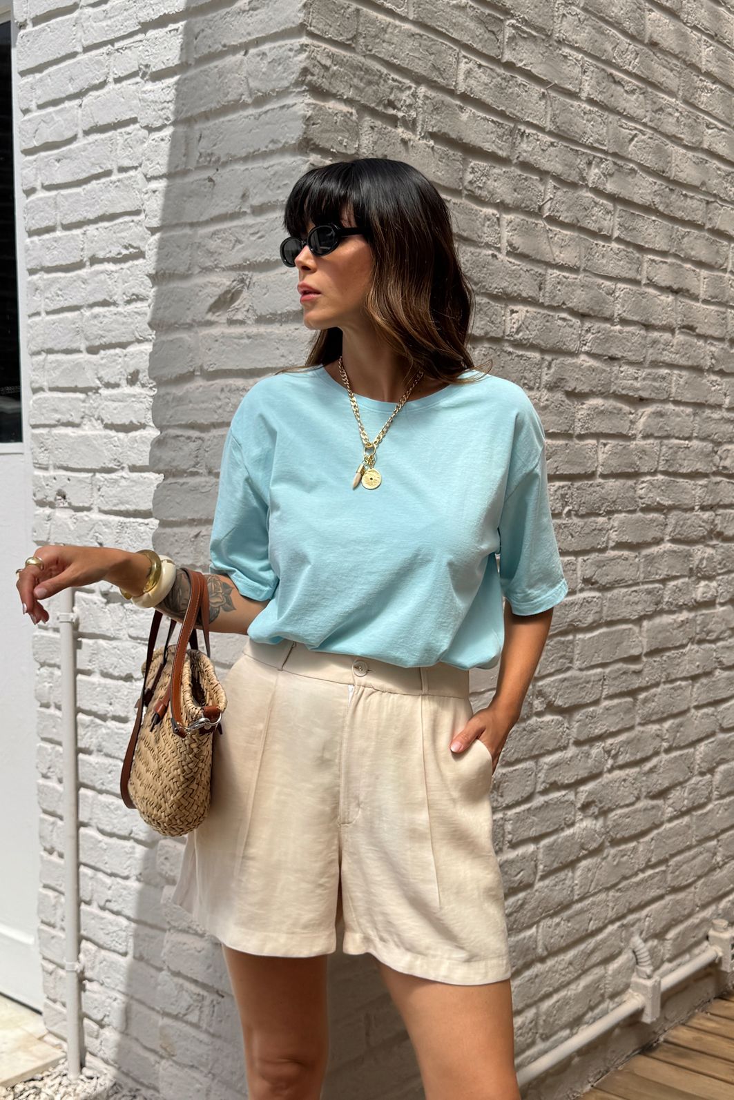 T-SHIRT ESTONADA LISA AZUL BABY BLUE T-SHIRT ESTONADA LISA AZUL BABY BLUE