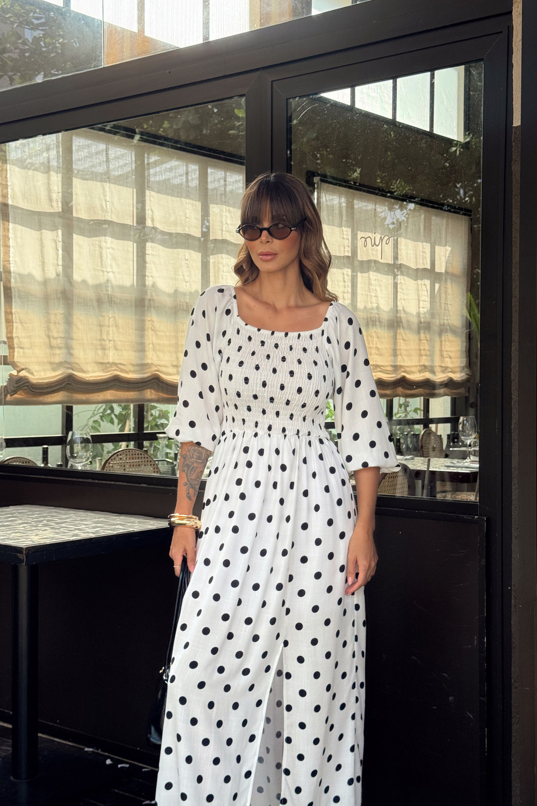 VESTIDO MIDI ESTAMPADO COM BUSTO EM LASTEX BARBARA POÁ BRANCO VESTIDO MIDI ESTAMPADO COM BUSTO EM LASTEX BARBARA POÁ BRANCO