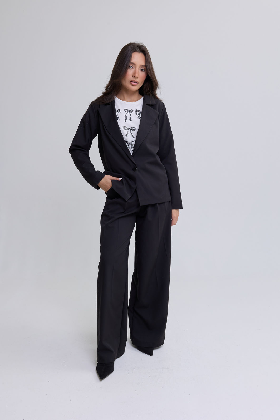 BLAZER DE ALFAIATARIA MANGA LONGA OVERSIZED FRANCESCA PRETO