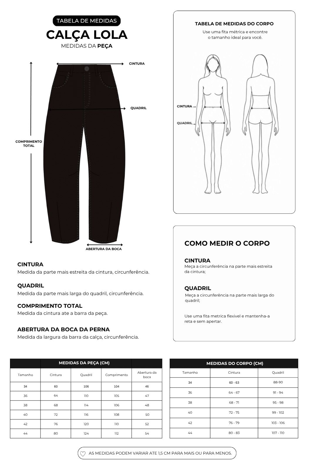 CALÇA SARJA BARREL LOLA MARROM CALÇA SARJA BARREL LOLA MARROM