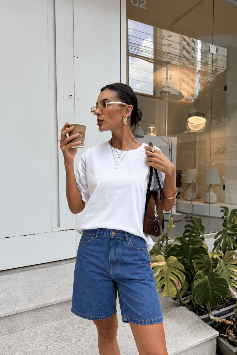 BERMUDA JEANS COM BOLSOS STACY AZUL ESCURO BERMUDA JEANS COM BOLSOS STACY AZUL ESCURO