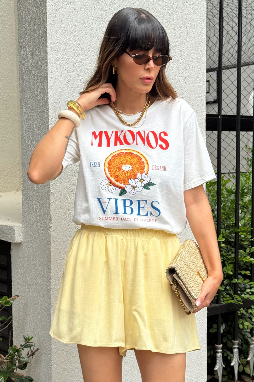 T-SHIRT ESTONADA MYKONOS VIBES OFF WHITE T-SHIRT ESTONADA MYKONOS VIBES OFF WHITE