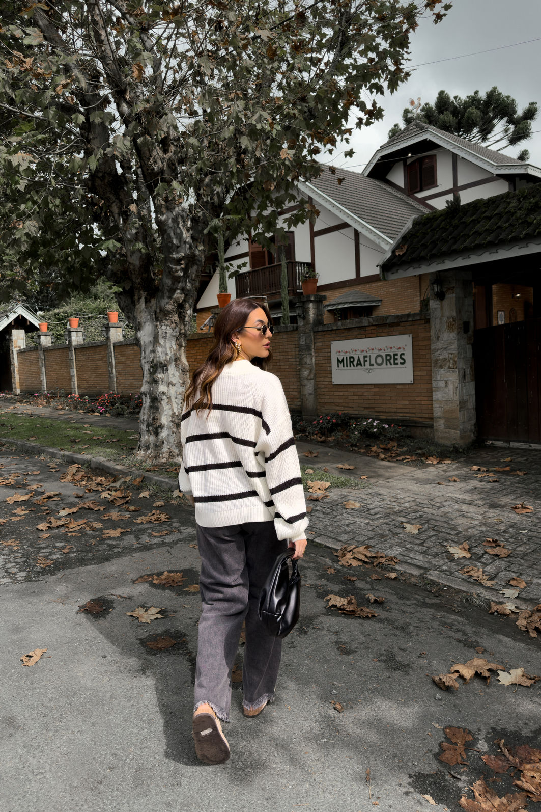 TRICOT LISTRADO COZY OFF WHITE