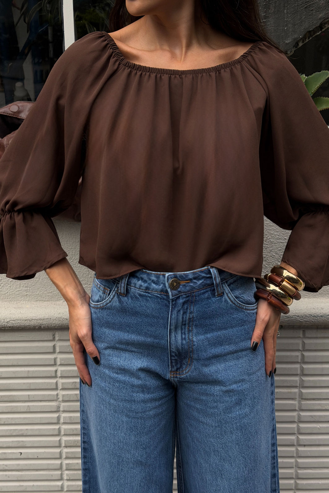 CALÇA JEANS SUPER PANTALONA CELINE AZUL CALÇA JEANS SUPER PANTALONA CELINE AZUL