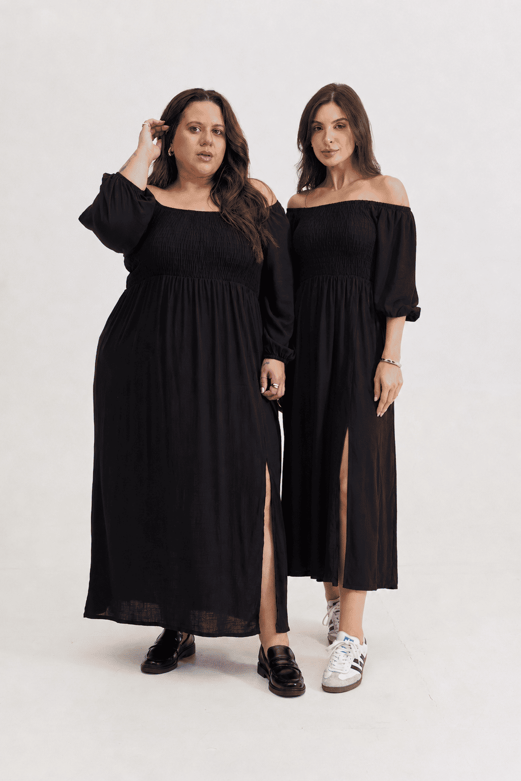 VESTIDO MIDI BARBARA LISO PRETO VESTIDO MIDI BARBARA LISO PRETO
