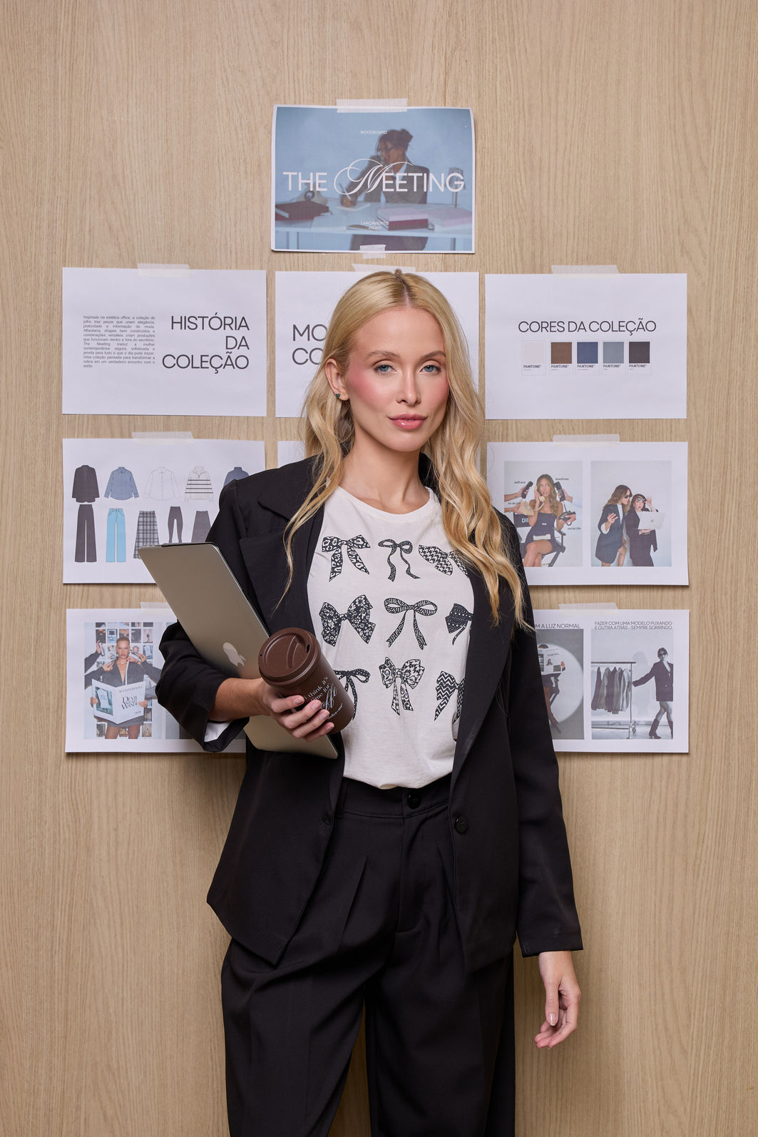 BLAZER DE ALFAIATARIA MANGA LONGA OVERSIZED FRANCESCA PRETO