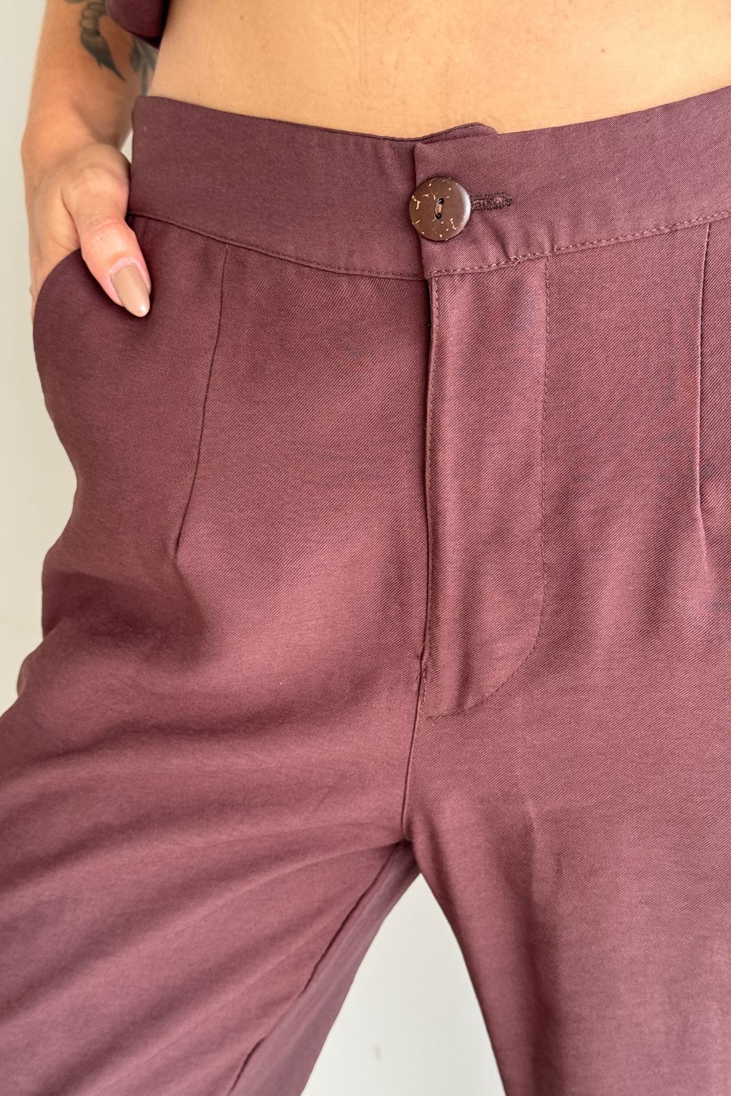 CONJUNTO ALFAIATARIA PORTOFINO MARROM