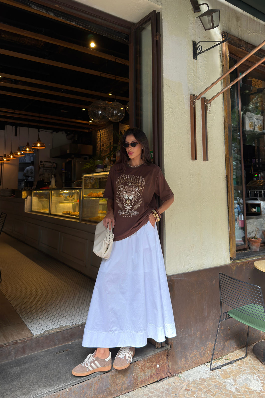 T-SHIRT ESTONADA STRENGHT WORLD MARROM CHOCOLATE T-SHIRT ESTONADA STRENGHT WORLD MARROM CHOCOLATE