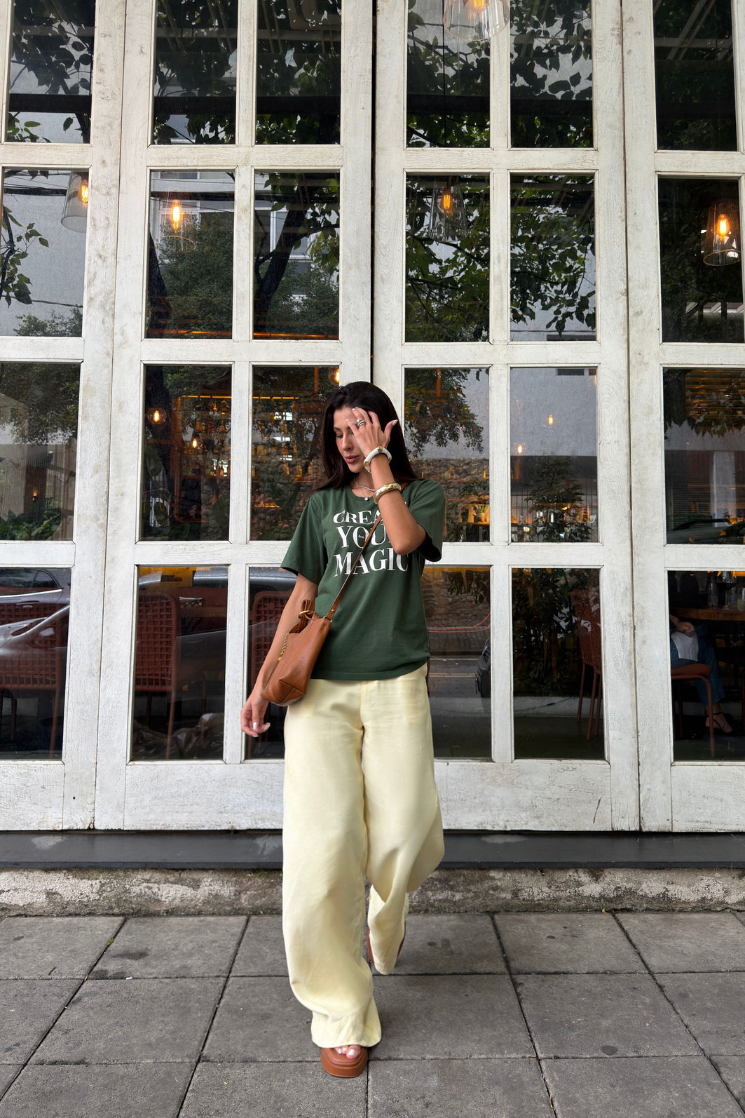 T-SHIRT ESTONADA CREATE YOUR MAGIC VERDE MILITAR T-SHIRT ESTONADA CREATE YOUR MAGIC VERDE MILITAR