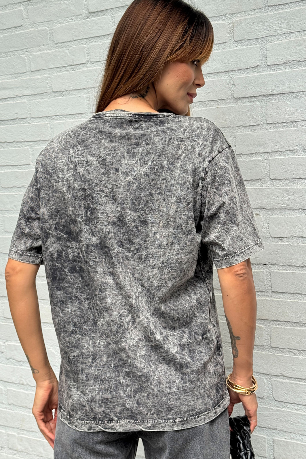 PRÉ-VENDA T-SHIRT ESTONADA DREAMER FANTASTIC PRETO MARMORIZADO VINTAGE