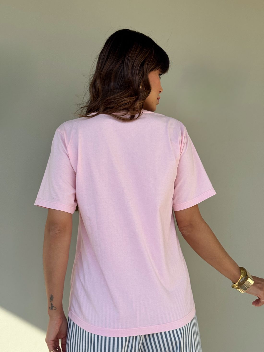 T-SHIRT ESTONADA MORE AMORE ROSA CANDY