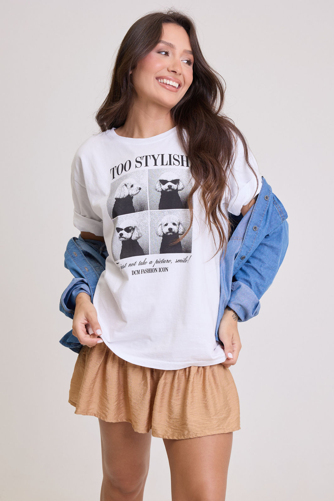 T-SHIRT ESTONADA POODLE STYLISH T-SHIRT ESTONADA POODLE STYLISH