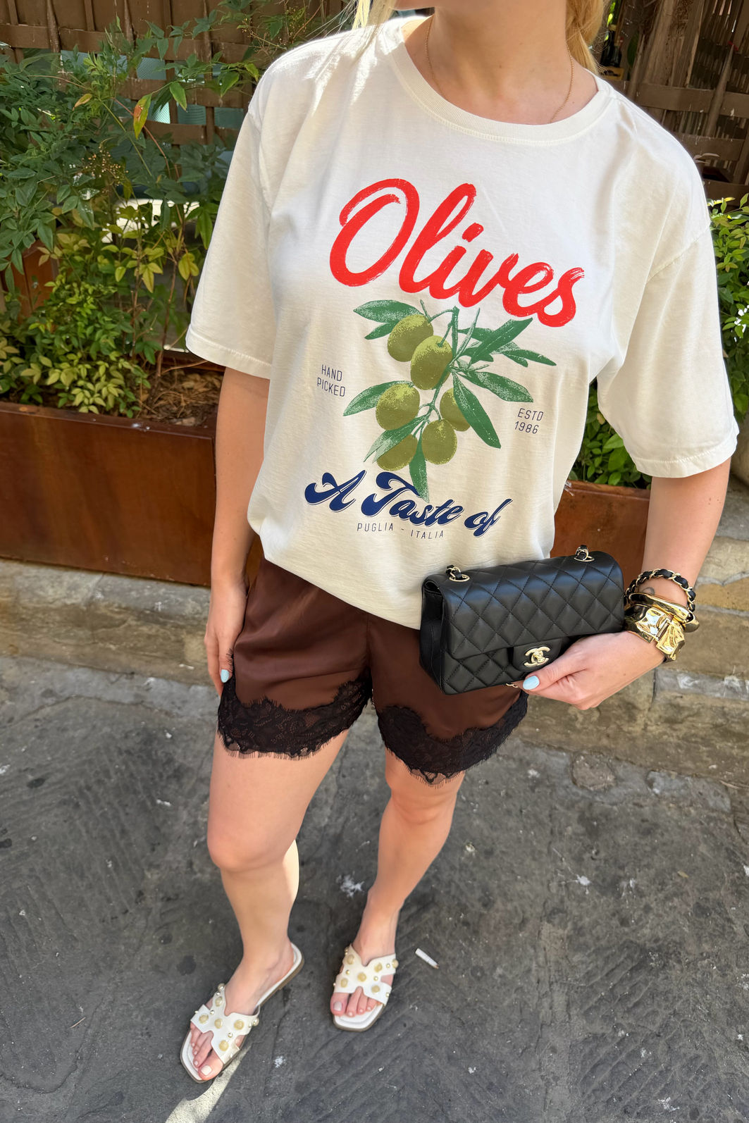 T-SHIRT ESTONADA OLIVES TASTE OFF WHITE T-SHIRT ESTONADA OLIVES TASTE OFF WHITE