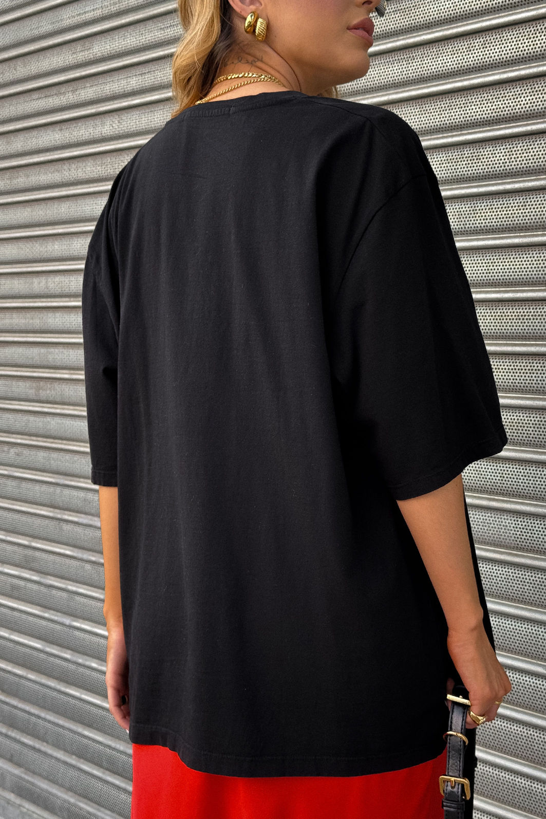 T-SHIRT OVERSIZED ESTONADA HEART REBEL PRETA T-SHIRT OVERSIZED ESTONADA HEART REBEL PRETA