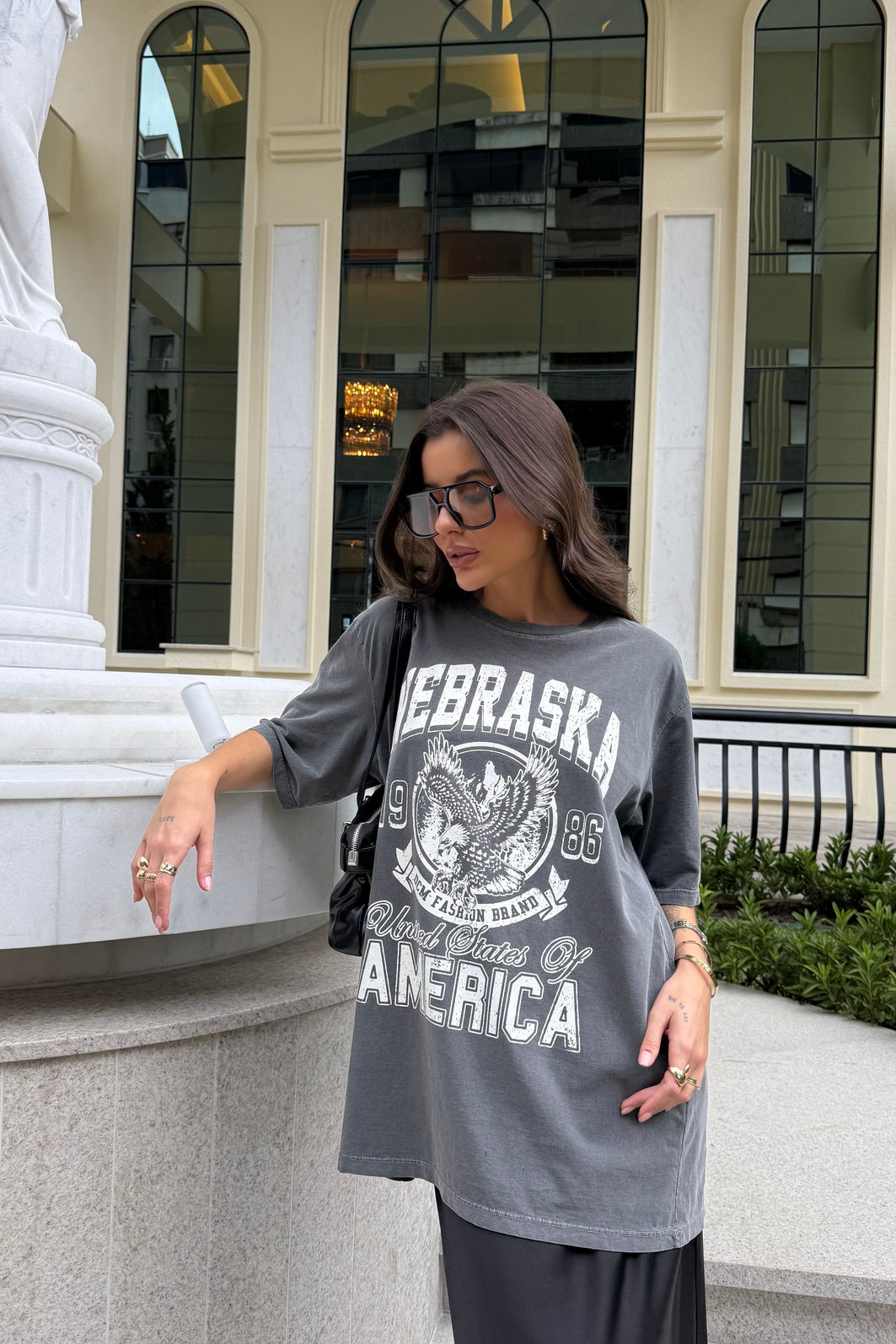 T-SHIRT OVERSIZED NEBRASKA CHUMBO T-SHIRT OVERSIZED NEBRASKA CHUMBO