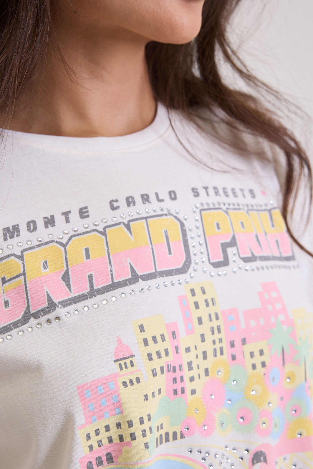 T-SHIRT ESTONADA MONTE CARLO F1 OFF WHITE T-SHIRT ESTONADA MONTE CARLO F1 OFF WHITE