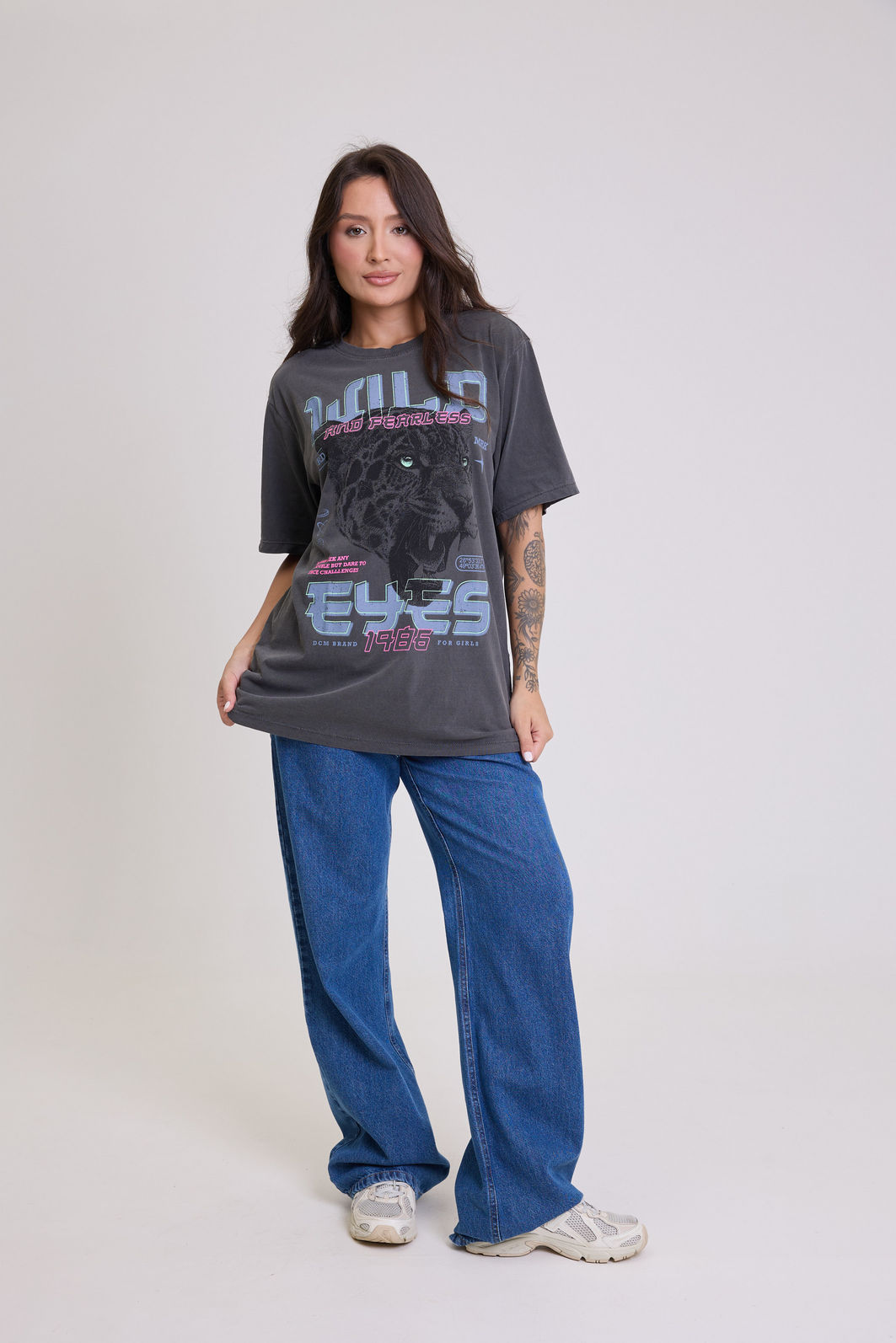 T-SHIRT OVERSIZED WILD AND FEARLESS