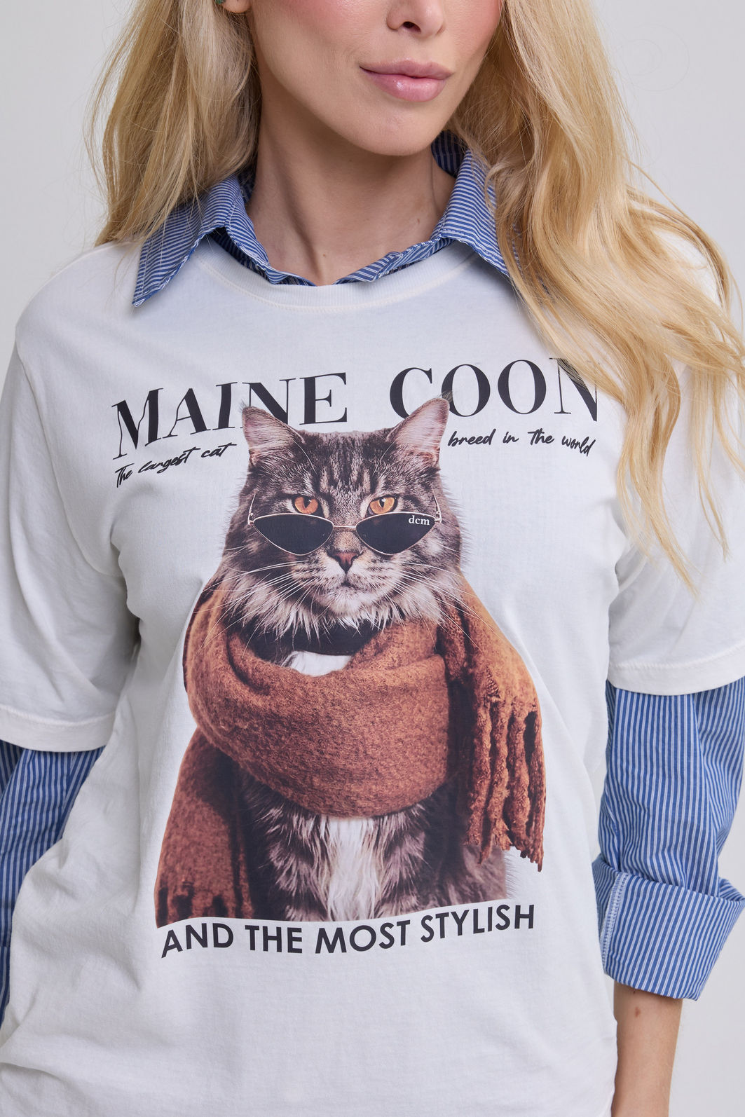 T-SHIRT ESTONADA GATO STYLE OFF WHITE T-SHIRT ESTONADA GATO STYLE OFF WHITE