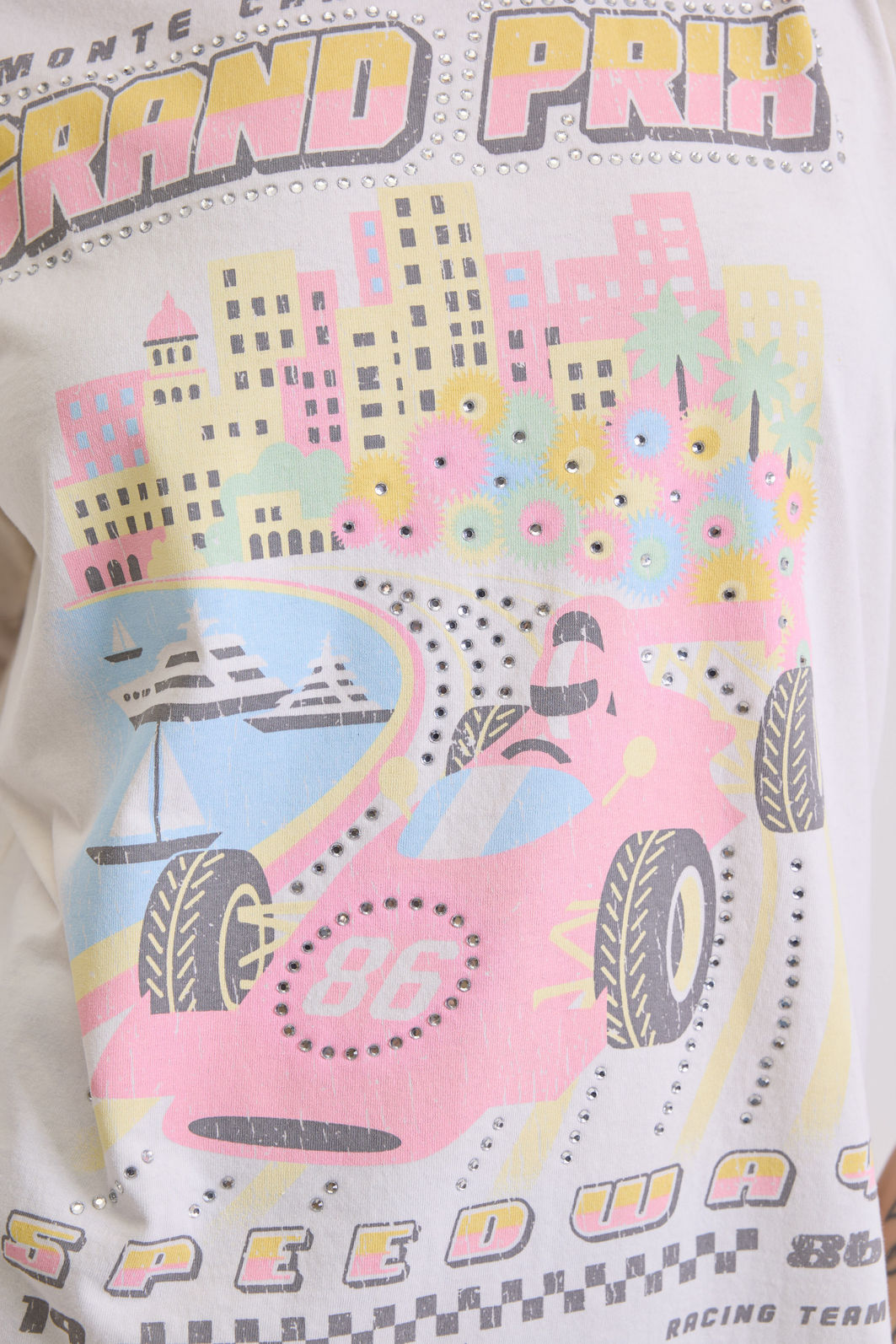 T-SHIRT ESTONADA MONTE CARLO F1 OFF WHITE T-SHIRT ESTONADA MONTE CARLO F1 OFF WHITE