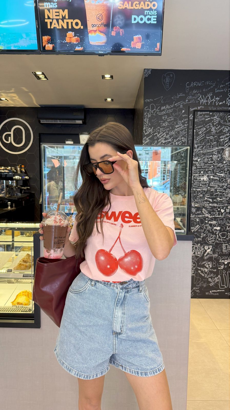 SHORTS MOM JEANS AMALFI AZUL