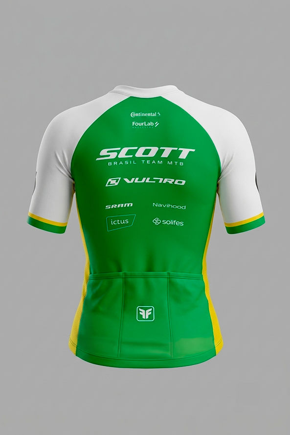 CAMISA AERO FEMININA EQUIPE SCOTT BRANCO/AMARELO CAMISA AERO FEMININA EQUIPE SCOTT BRANCO/AMARELO