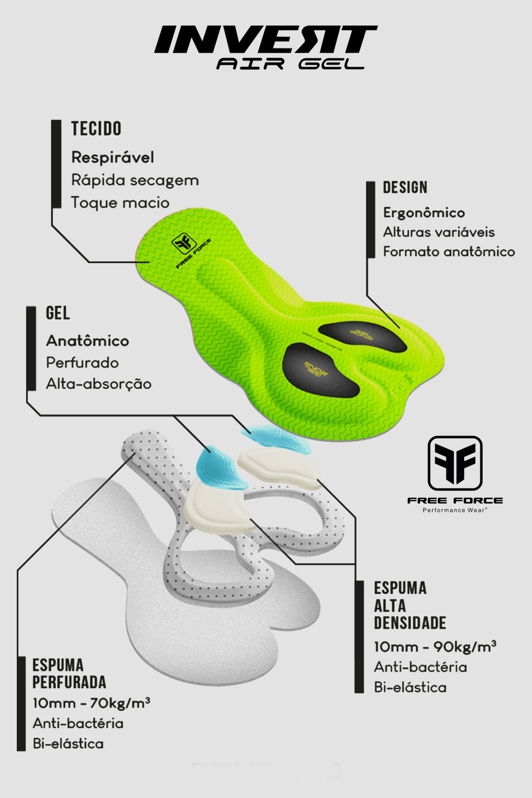 BRETELLE CALCA MASCULINO PERFORMANCE