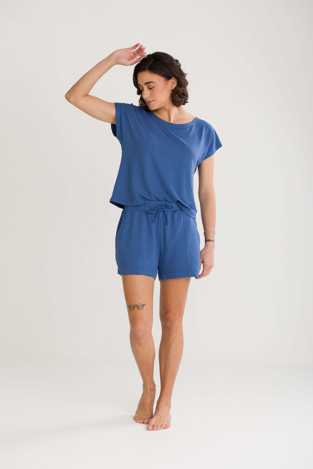 CONJUNTO BASIC MANGA CURTA MOLECOTTON AZUL CONJUNTO BASIC MANGA CURTA MOLECOTTON AZUL