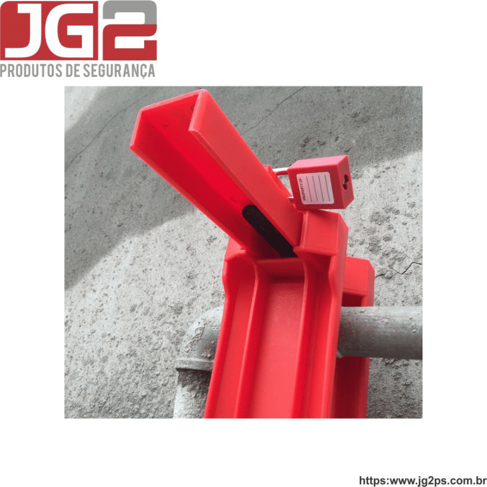 Dispositivo de bloqueio JG2 plástico ajustável para válvula tipo esfera de 2" a 8" JGL304-4 Dispositivo de bloqueio JG2 plástico ajustável para válvula tipo esfera de 2" a 8" JGL304-4