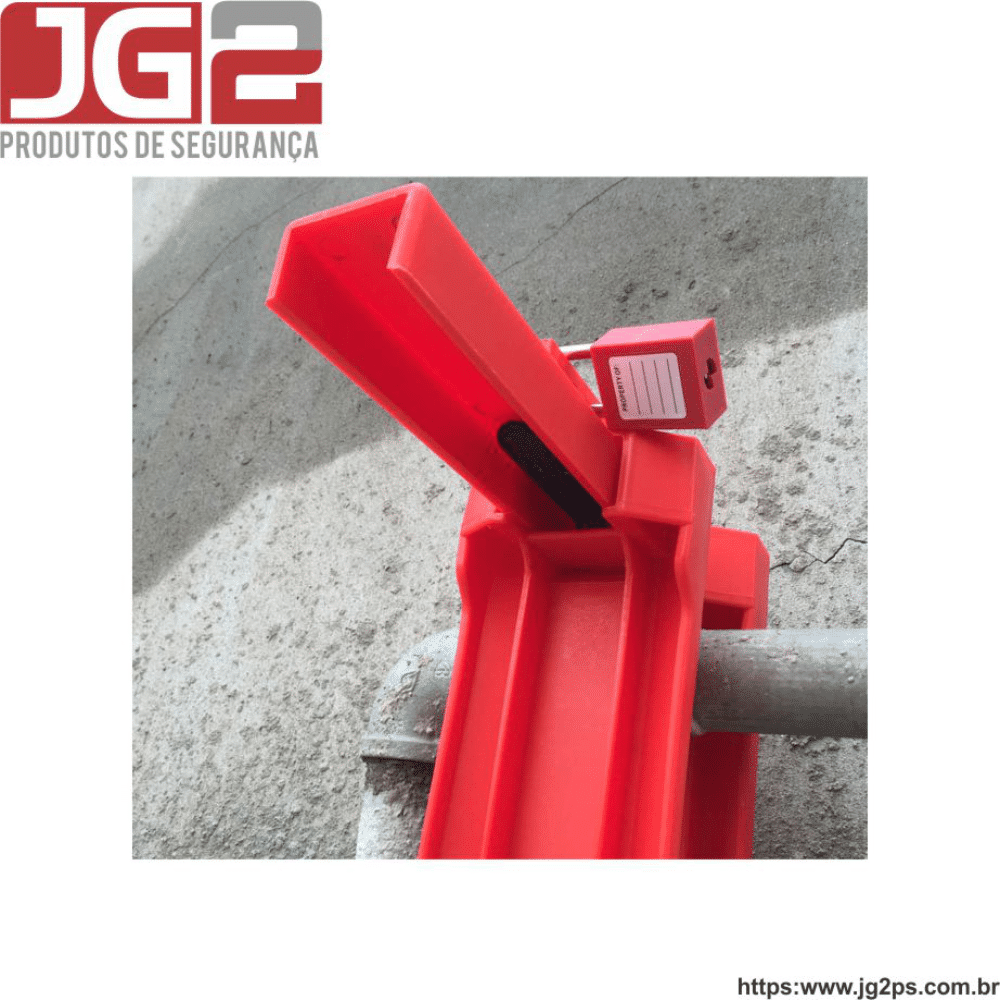 Dispositivo de bloqueio JG2 plástico ajustável para válvula tipo esfera de 2" a 8"  JGL304-3