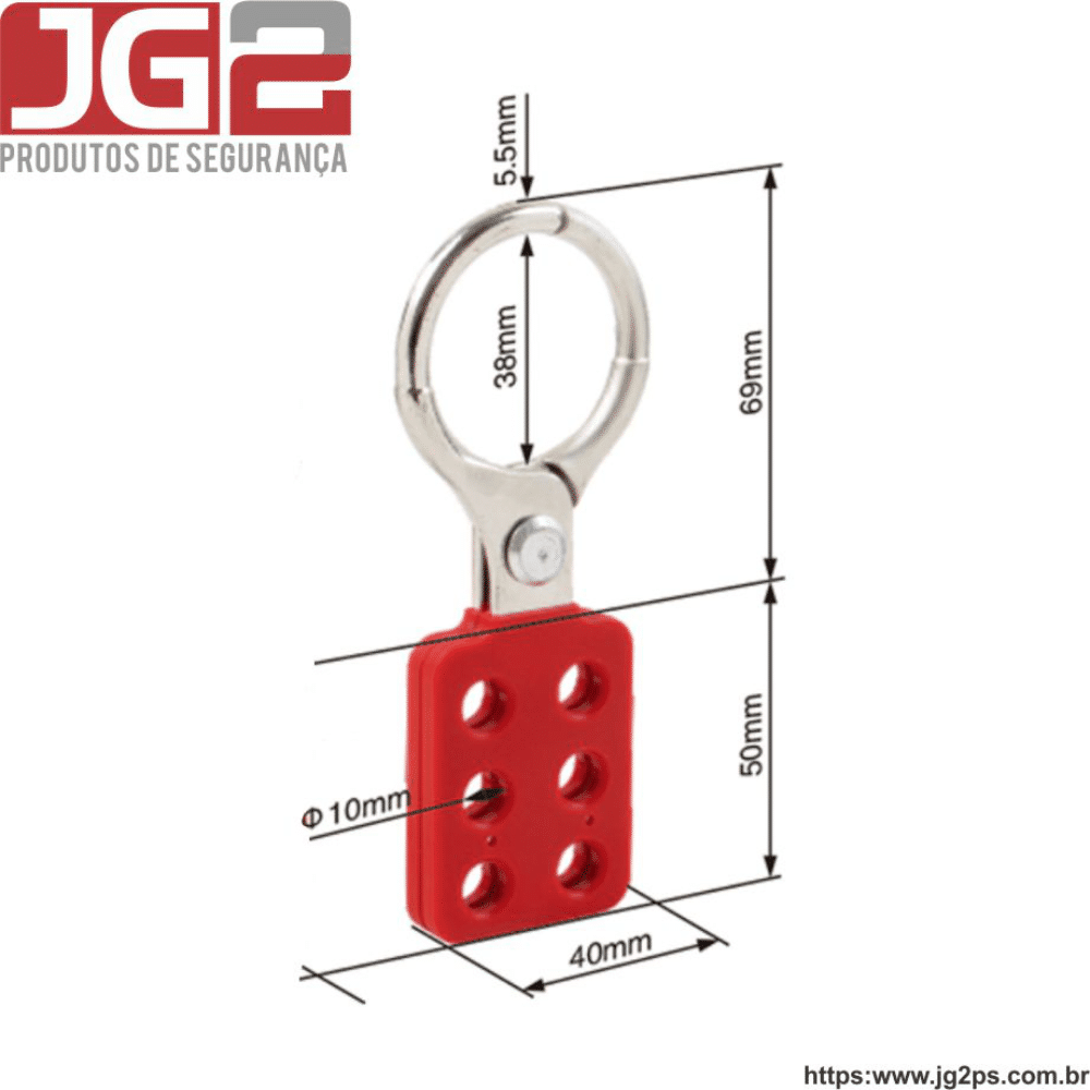 Garra de bloqueio JG2 plástica com haste de alumínio de 1.1/2" (38mm) JGL101-1 Garra de bloqueio JG2 plástica com haste de alumínio de 1.1/2" (38mm) JGL101-1