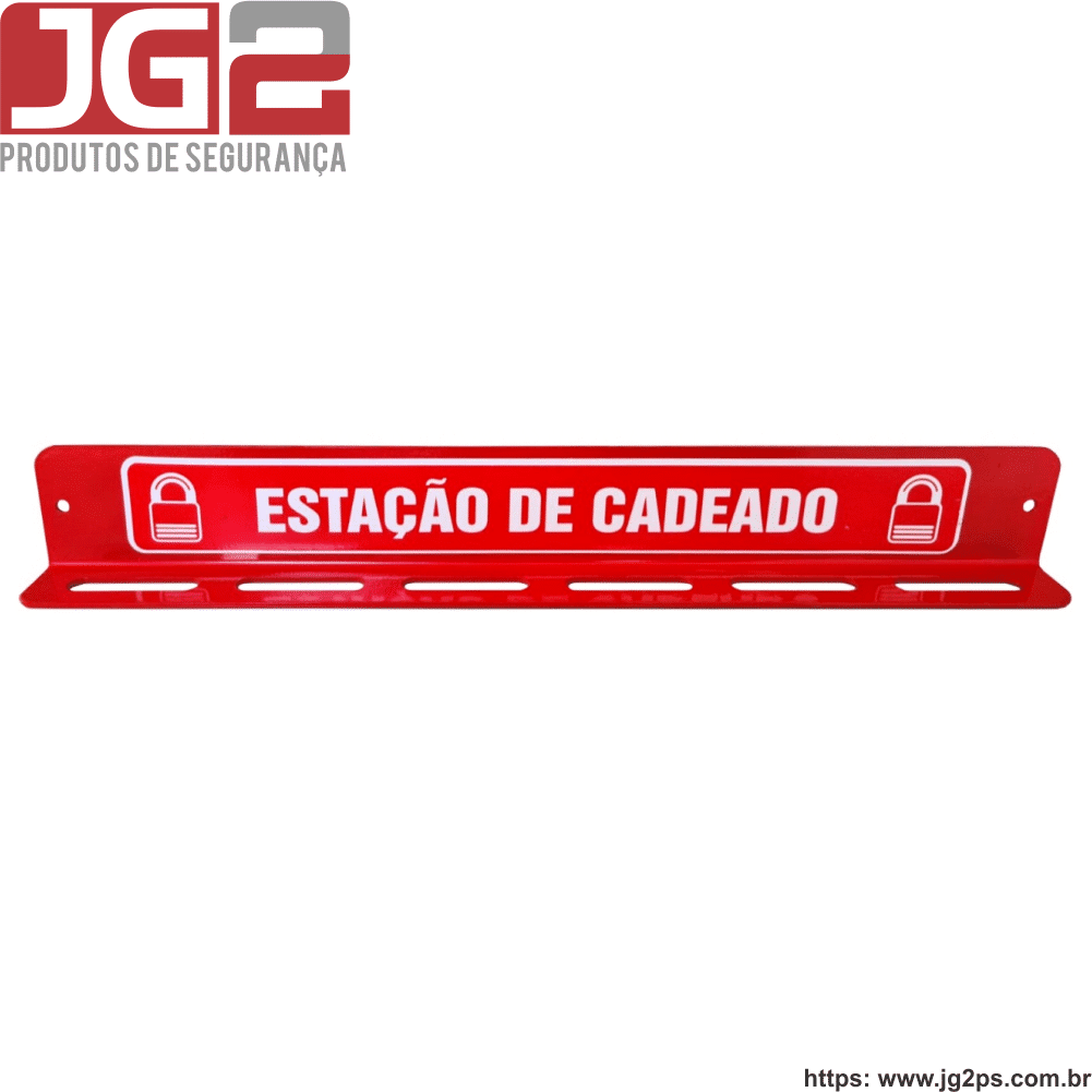 Estação JG2 em aço com 24 furos para cadeados JGL510-1 Estação JG2 em aço com 24 furos para cadeados JGL510-1