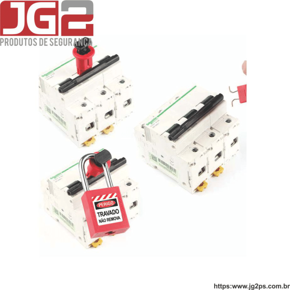 Dispositivo de bloqueio JG2 para disjuntor norma DIN  JGL150-6 (POW) Dispositivo de bloqueio JG2 para disjuntor norma DIN  JGL150-6 (POW)