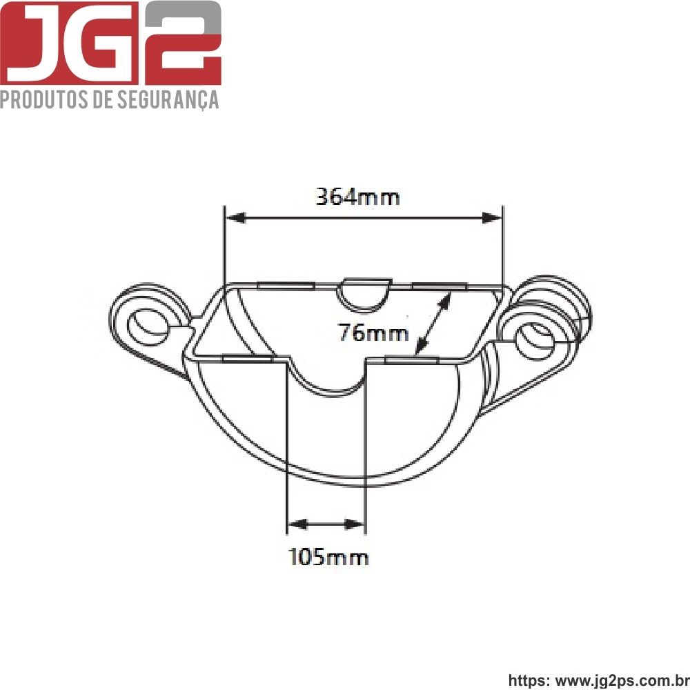 Dispositivo de Bloqueio JG2 para válvula gaveta, válvula volante ou válvula globo de 10" a 13.1/2" (265mm a 340 mm) JGL300-5