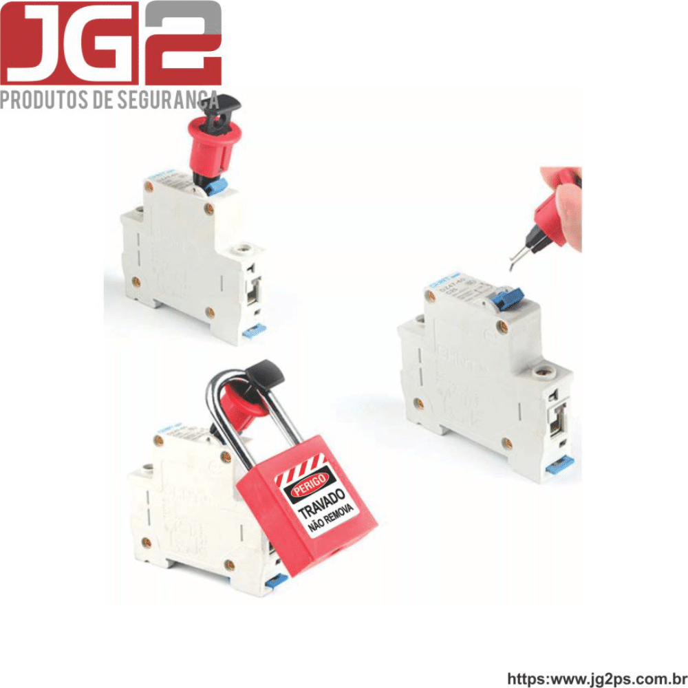Dispositivo de bloqueio JG2 para disjuntor norma DIN  JGL150-5 (PIS) Dispositivo de bloqueio JG2 para disjuntor norma DIN  JGL150-5 (PIS)