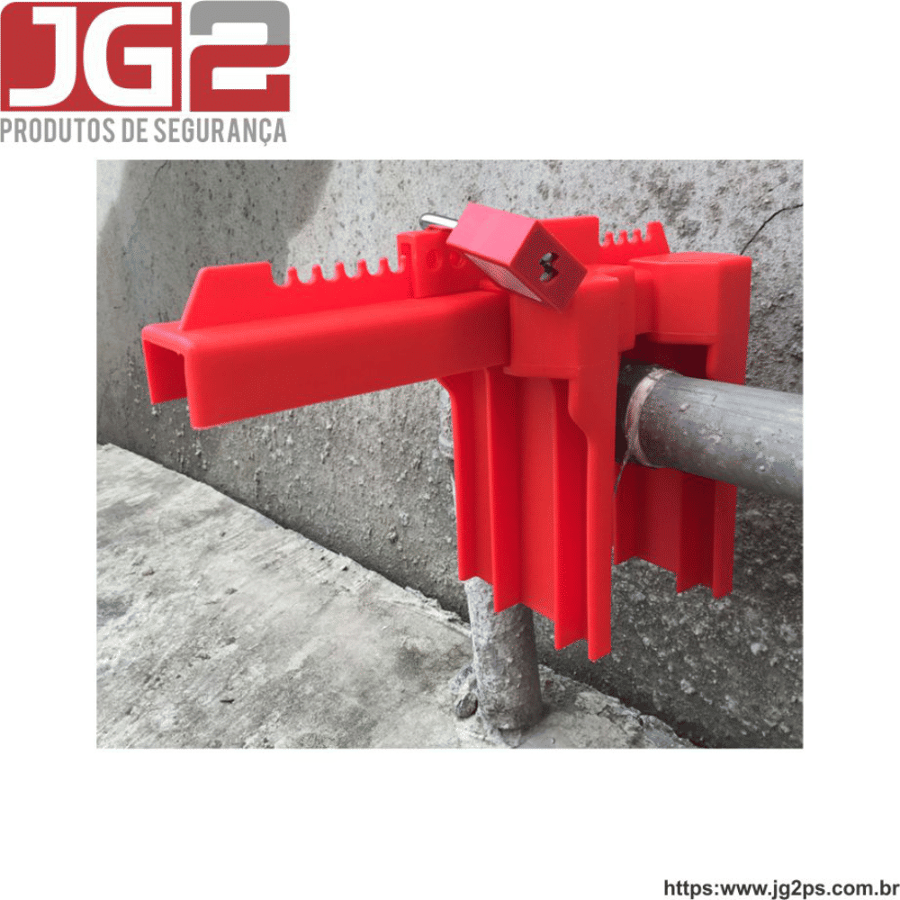 Dispositivo de bloqueio JG2 plástico ajustável para válvula tipo esfera de 2" a 8" JGL304-4 Dispositivo de bloqueio JG2 plástico ajustável para válvula tipo esfera de 2" a 8" JGL304-4