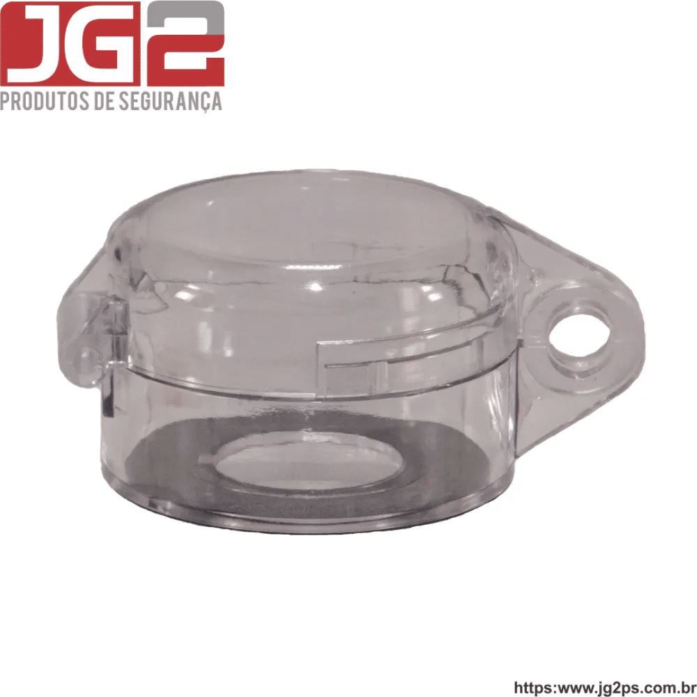Bloqueio JG2 para botão emergencial em resina com furo de Ø22mm JGL200-1