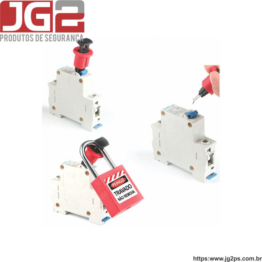 Dispositivo de bloqueio JG2 para disjuntor norma DIN  JGL150-4 (POS) Dispositivo de bloqueio JG2 para disjuntor norma DIN  JGL150-4 (POS)