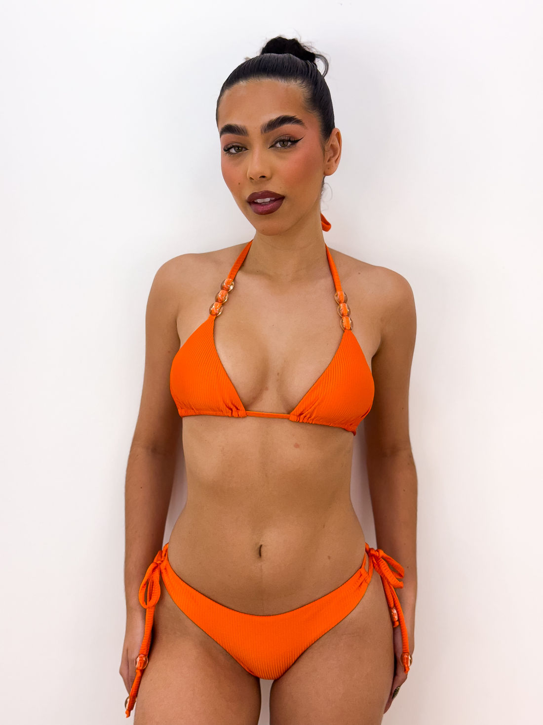 CORTININHA MIÇANGAS CANELADO - LARANJA CORTININHA MIÇANGAS CANELADO - LARANJA