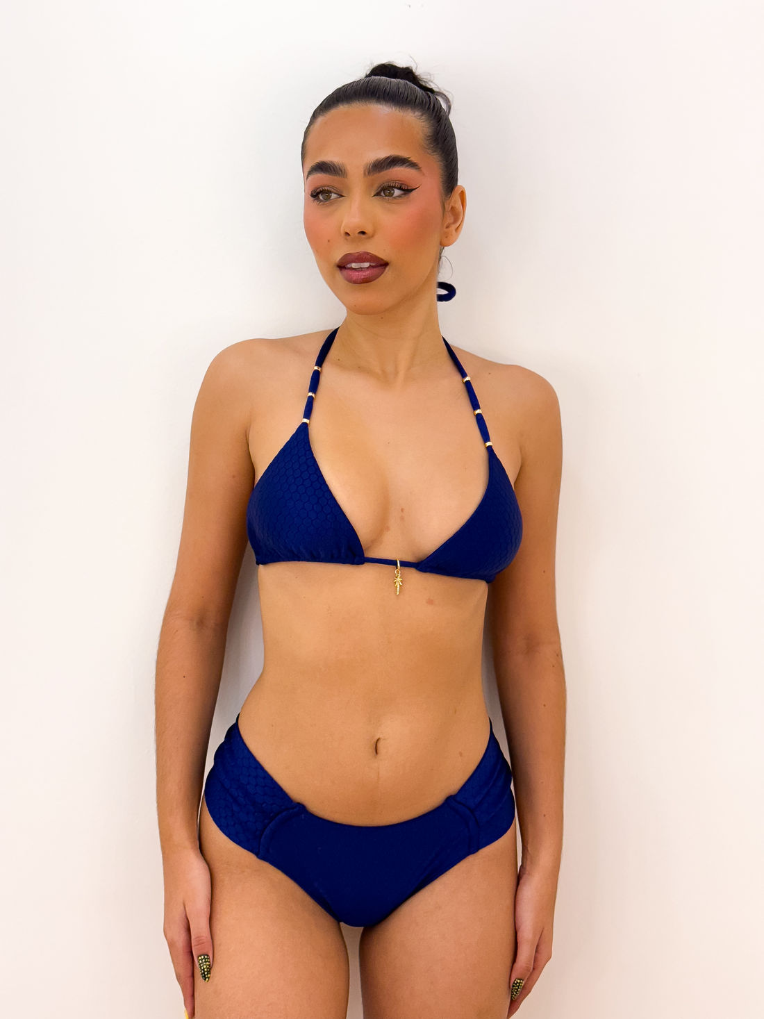 CORTININHA SERENO - AZUL ÍNDIGO