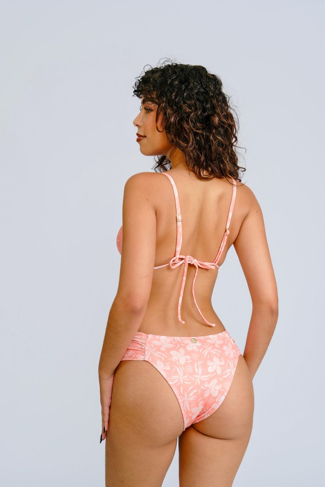 TROPICAL ORANGE - CORTININHA CALCINHA TRADICIONAL TROPICAL ORANGE - CORTININHA CALCINHA TRADICIONAL