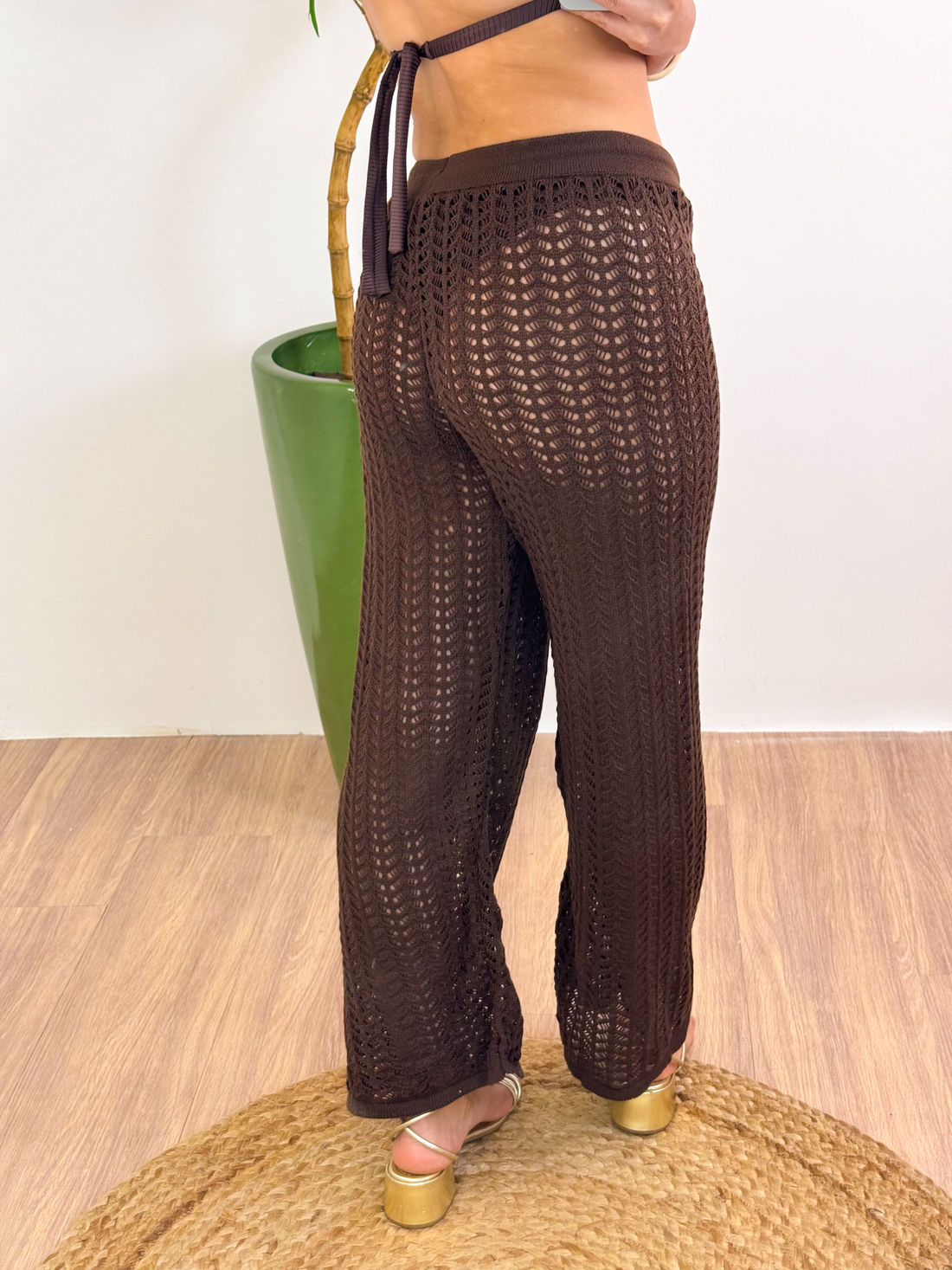 CALÇA FLORENÇA - MARROM CAFÉ