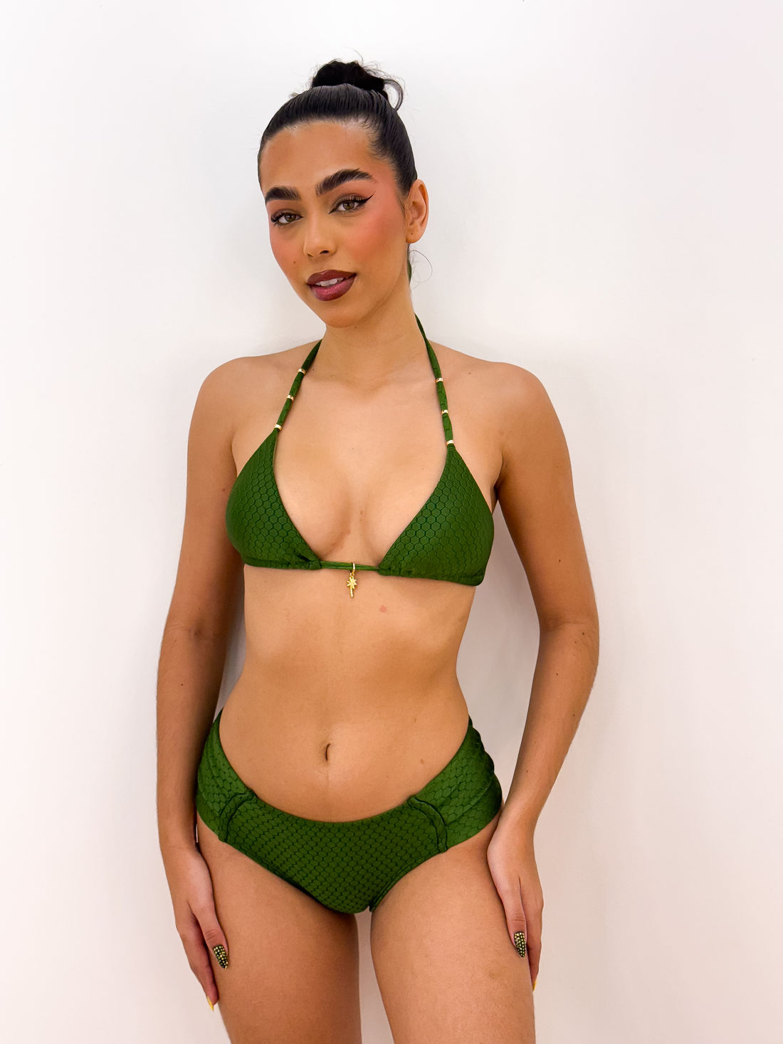 CORTININHA SERENO - VERDE MILITAR