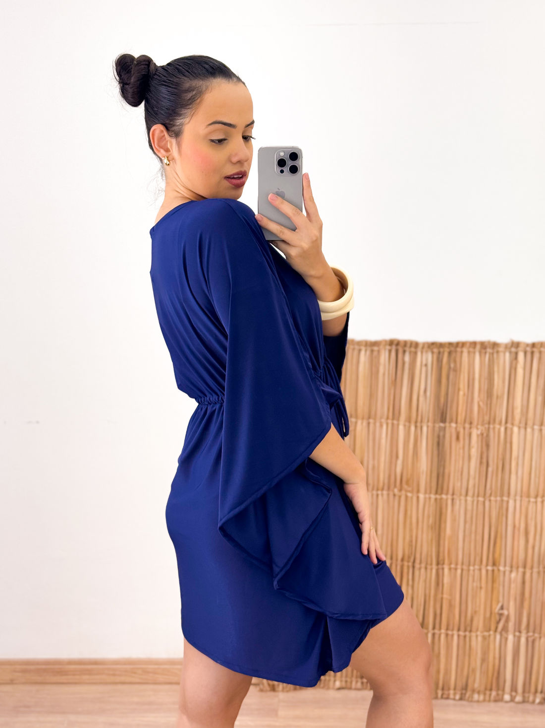 KAFTAN CURTA - AZUL MARINHO KAFTAN CURTA - AZUL MARINHO