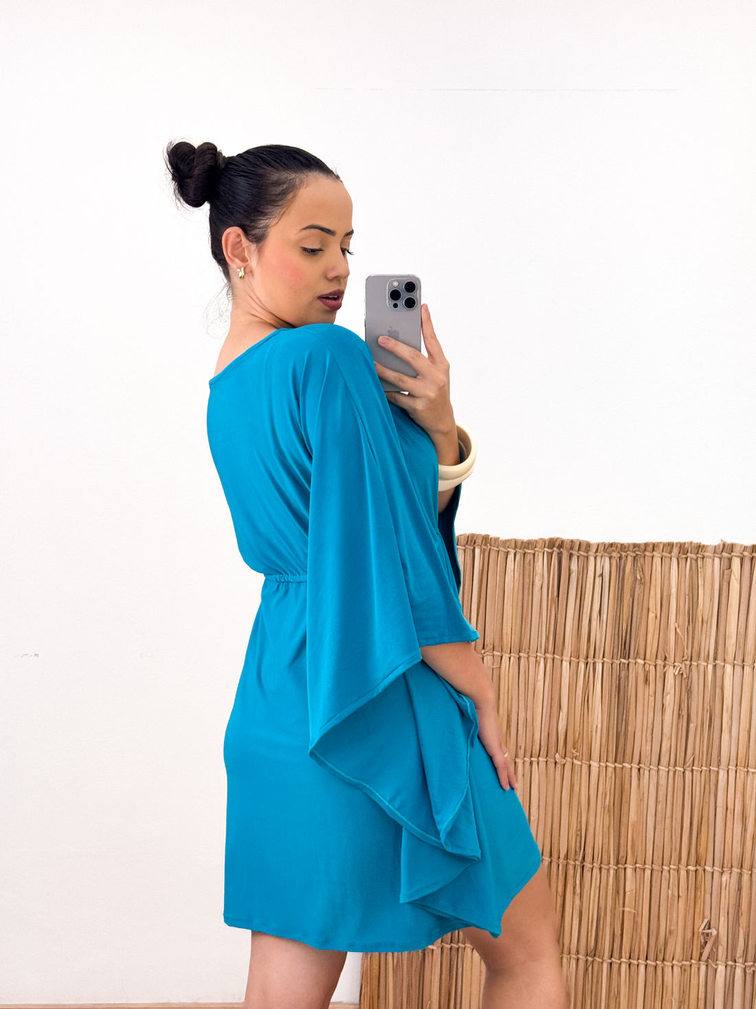 KAFTAN CURTA - AZUL ATOL KAFTAN CURTA - AZUL ATOL