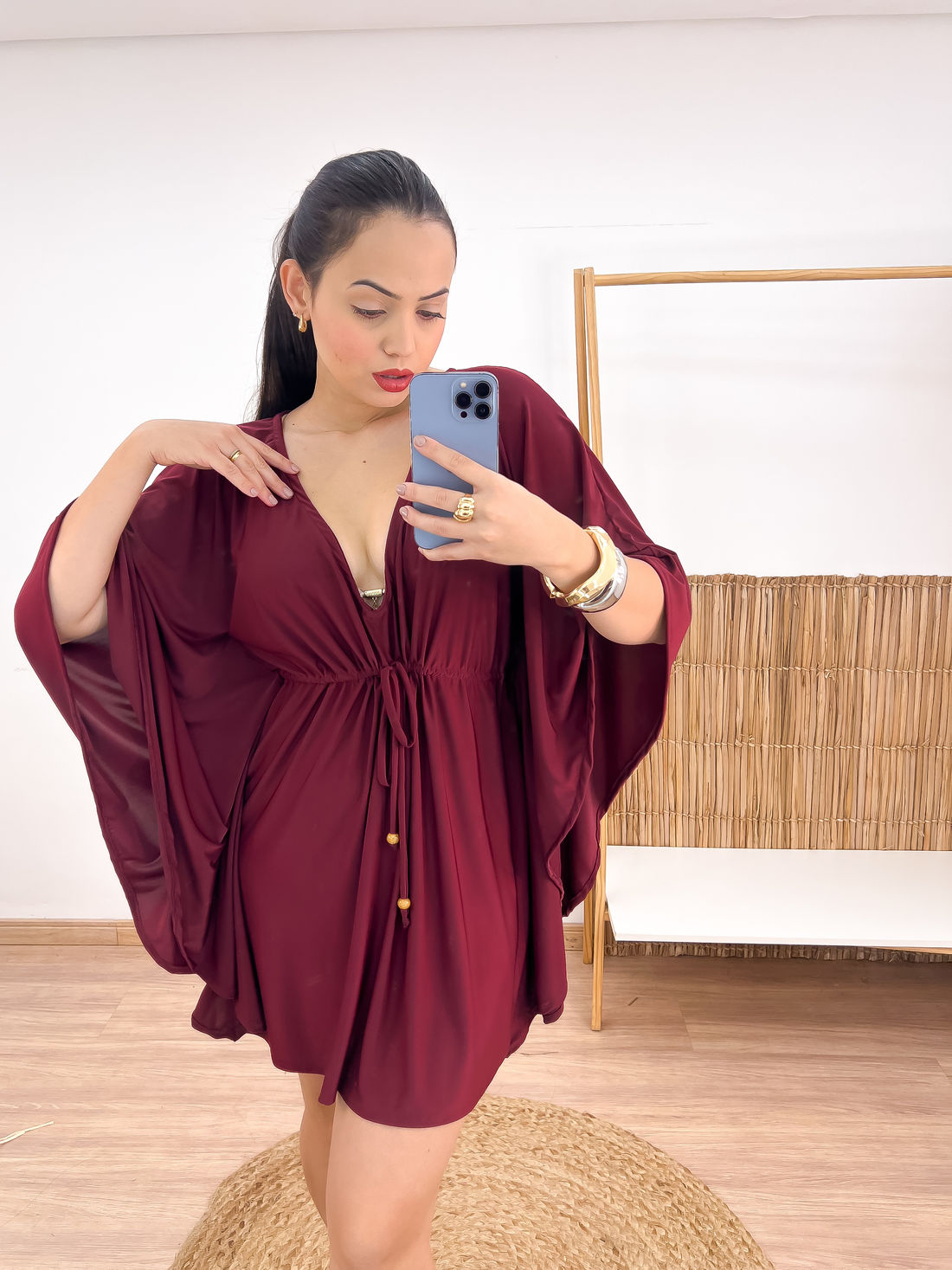 KAFTAN CURTA - BORDÔ