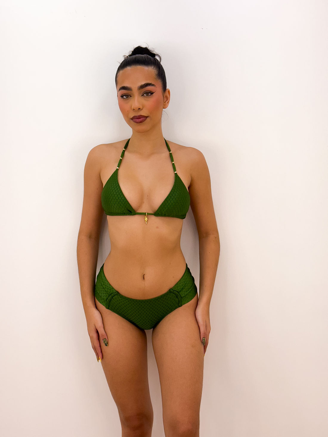 CORTININHA SERENO - VERDE MILITAR