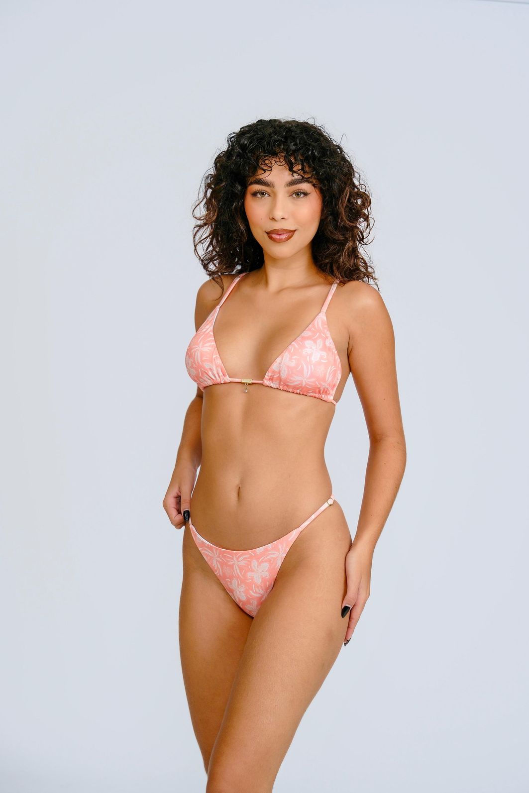 TROPICAL ORANGE - CORTININHA CALCINHA REGULAGEM